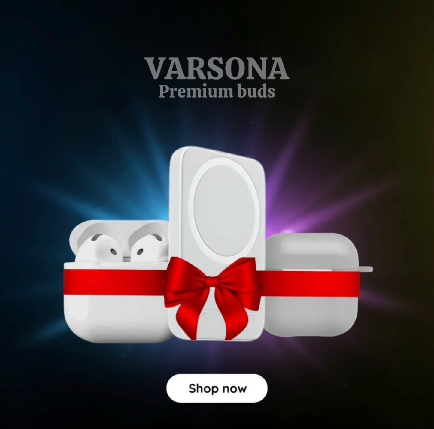 Combo: Evopods 4 -100% ANC + Magnetic Wireless 10000mAh Battery Pack + (USA Quality) Hassle-Free Warranty With FREE Case "